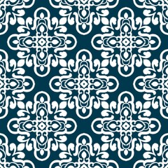 Ikat Flower Pattern Ethnic Geometric native tribal boho motif aztec textile fabric carpet mandalas African