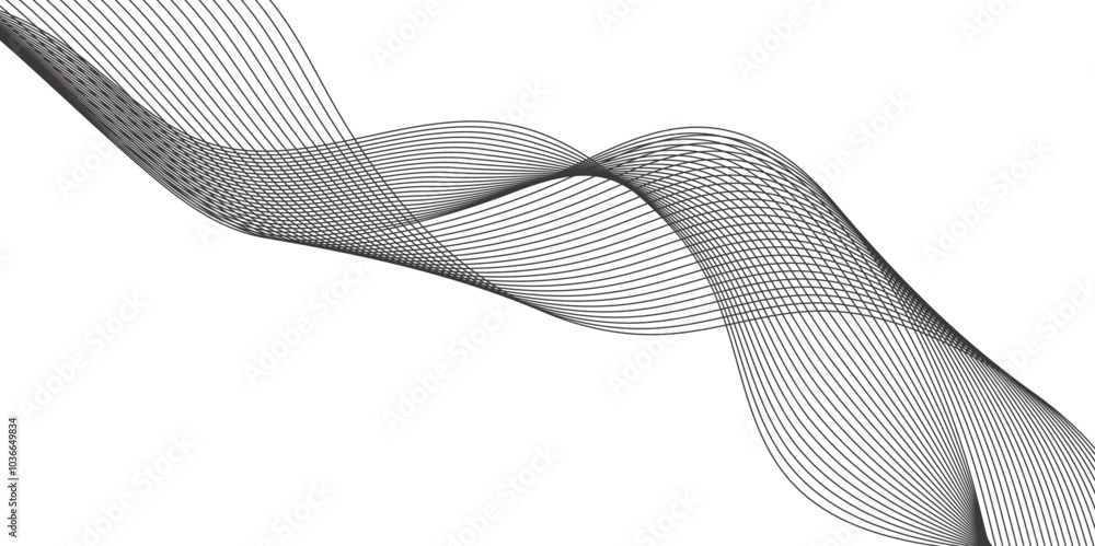 Poster abstract vector colorful wave line flowing isolated on white background. colorful wave lines on whit