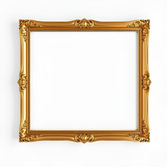 empty luxury frame mockup on minimal background