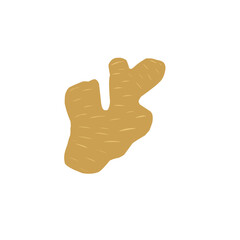 Flat illustration of herbal ginger 