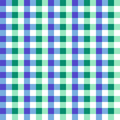 Seamless square pattern background of sexual identity pride color, blue, green, and white. Gay, LGBT themed vector pattern.