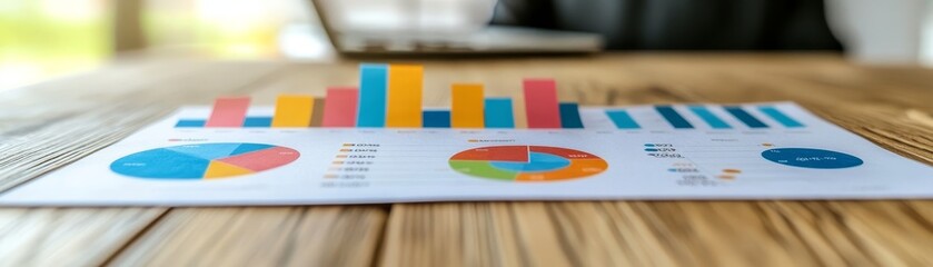 Fototapeta premium Exploring data visualization techniques for effective business analysis and decision making in modern enterprises