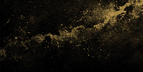 Abstract shiny gold glitter design element. For New Year, Merry Christmas greeting card design