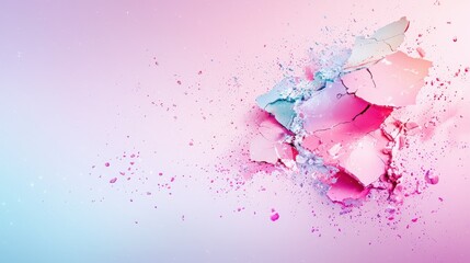 Fototapeta premium A captivating image featuring a cracked wall with holes on a purple background, merging the elements of texture and color to evoke a sense of urban storytelling.