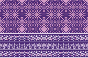 Geometric ethnic pattern,Nature vintages cross stitch traditional ethnic pattern flower background abstract Aztec African Indian seamless pattern for fabric print cloth carpet curtain sarong.