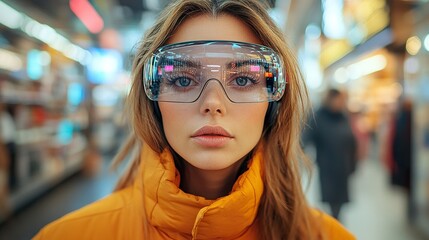 Augmented Reality Shopping Experience: A Customer Wearing Smart Glasses to Enhance their Retail Journey