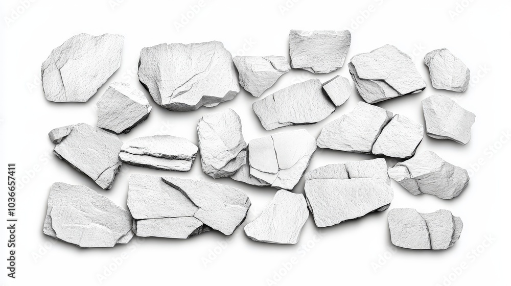 Poster a mesmerizing grayscale pattern featuring the textures of stone and concrete, creating a visually ri
