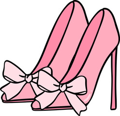 Girly things High heels Coquette pink shoes