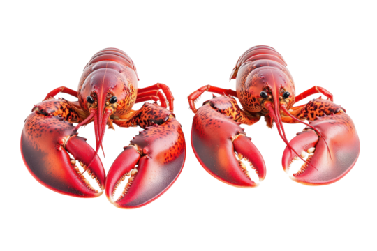 High Quality Lobsters Isolated on transparent Background Perfect for Seafood Menus, Restaurant Promotions, and Culinary Designs