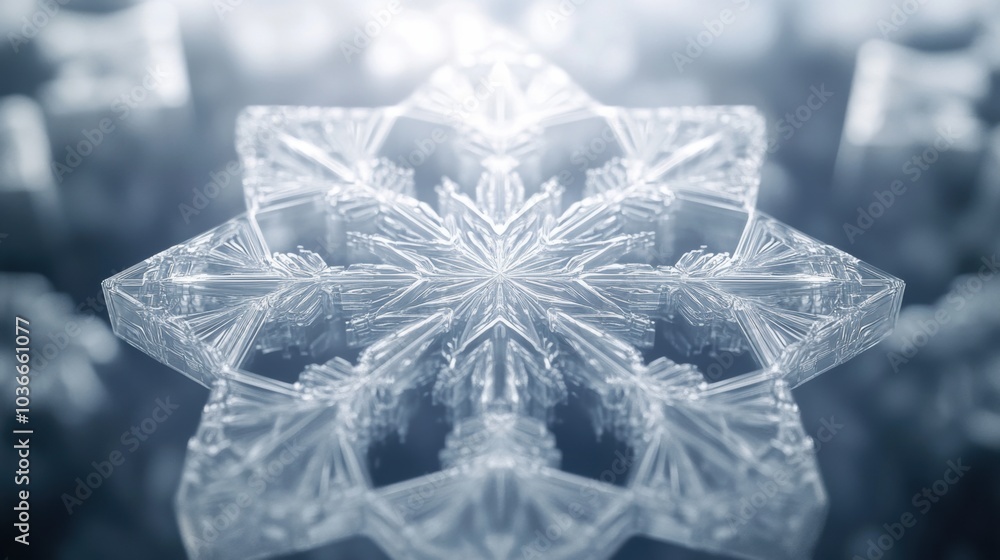 Aufkleber intricate snowflake designs showcase symmetrical geometric shapes, highlighting their delicate cryst