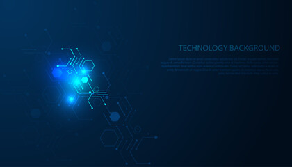 Blue background, Abstract background, hi tech 