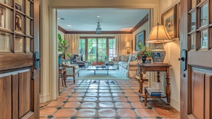Elegant Interior View of a Cozy Living Room
