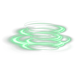 Festive green stripe on white background. green curl twirl for the holidays. green colored curve rope. Vector png twirl, line, curve, rope, stripe design element.