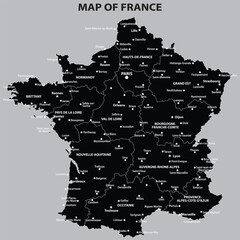 A Map of Russia and France with country capital state capital and major city
