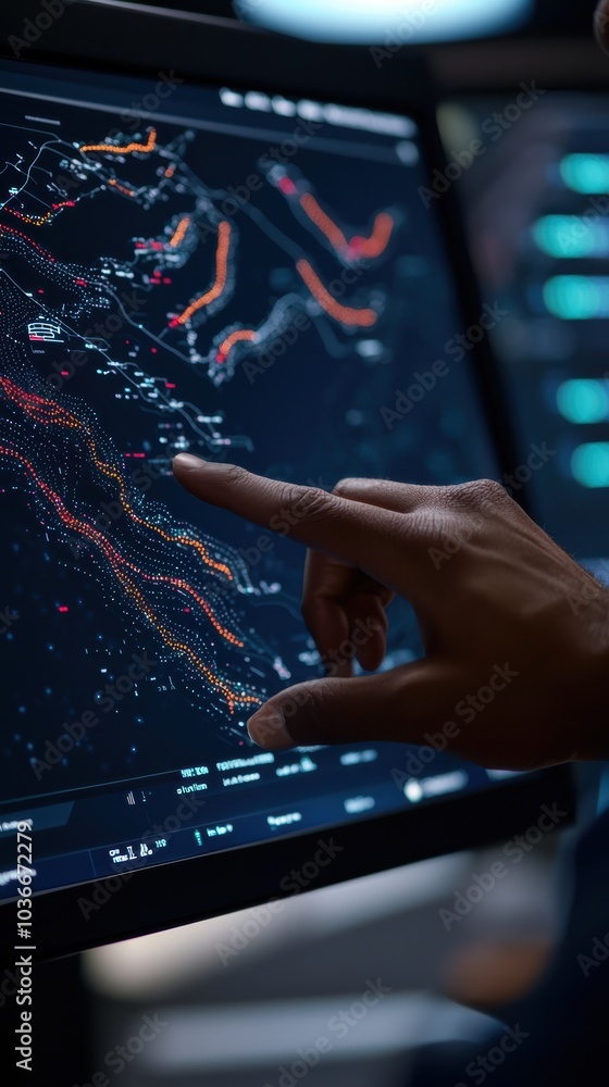Poster exploring data visualization interpreting complex information through interactive displays