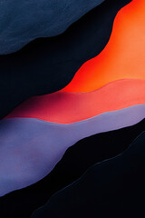 Naklejka premium Abstract Layers with Vibrant Gradients and Captivating Textures