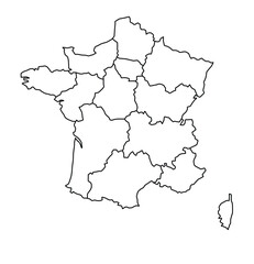 outline Map of France