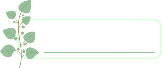 Obraz premium Nature Name Tag Label