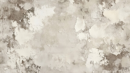 Obraz premium Textured gray and beige abstract wall with peeling paint in a modern interior setting