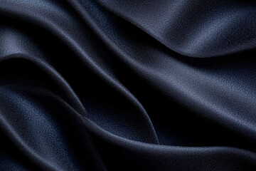 Obraz premium Elegant Blue Fabric Folds Creating Luxurious Silky Texture