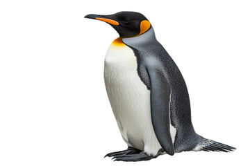 Obraz premium Adult Penguin Isolated on transparent Background Perfect for Educational and Creative Projects in Nature and Wildlife Exploration