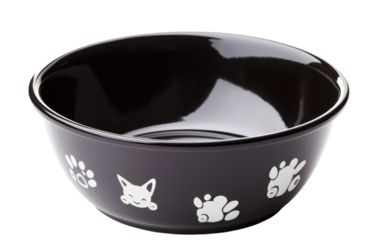 Pet Bowl Isolated on transparent Background - Ideal for Advertising Pet Products, Restaurants, and Animal Care Services - Powered by Adobe