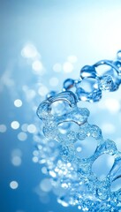 Spiral Splash of Refreshing Pure Water with Abstract Bokeh background., Aqua, Beverage