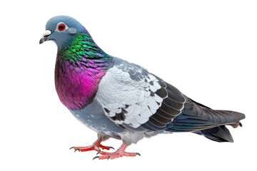 Obraz premium High-Quality Isolated Pigeon on transparent Background Perfect for Nature and Wildlife Projects