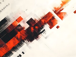 Obraz premium Energetic Abstract Collage Design for Business Economy and Financial Strategy