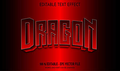 Dragon Editable Text Effect 