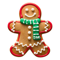 Fototapeta premium gingerbread cookies isolated on transparent background