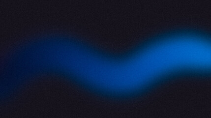 Blue dark color wave grainy backdrop design, abstract vibrant colors flow lines noisy gradient texture, header, banner, poster, empty space.