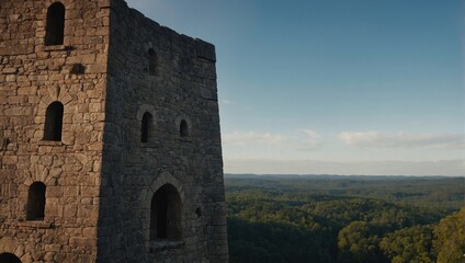 Warriors train daily near the archer tower's base