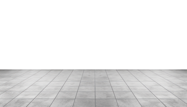 grey tile floor border isolated on transparent background cutout