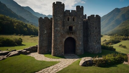 The archer tower serves as a lookout for wildlife