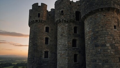 The archer tower showcases rich historical significance and beauty