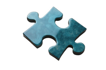 Obraz premium High-Quality Jigsaw Puzzle Piece Isolated on a Transparent Background for Creative Design and Educational Use