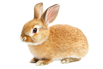Beautiful transparent Rabbit Isolated on a Clean Background Perfect for Varied Creative Projects and Commercial Use
