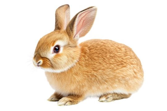 Beautiful transparent Rabbit Isolated on a Clean Background Perfect for Varied Creative Projects and Commercial Use
