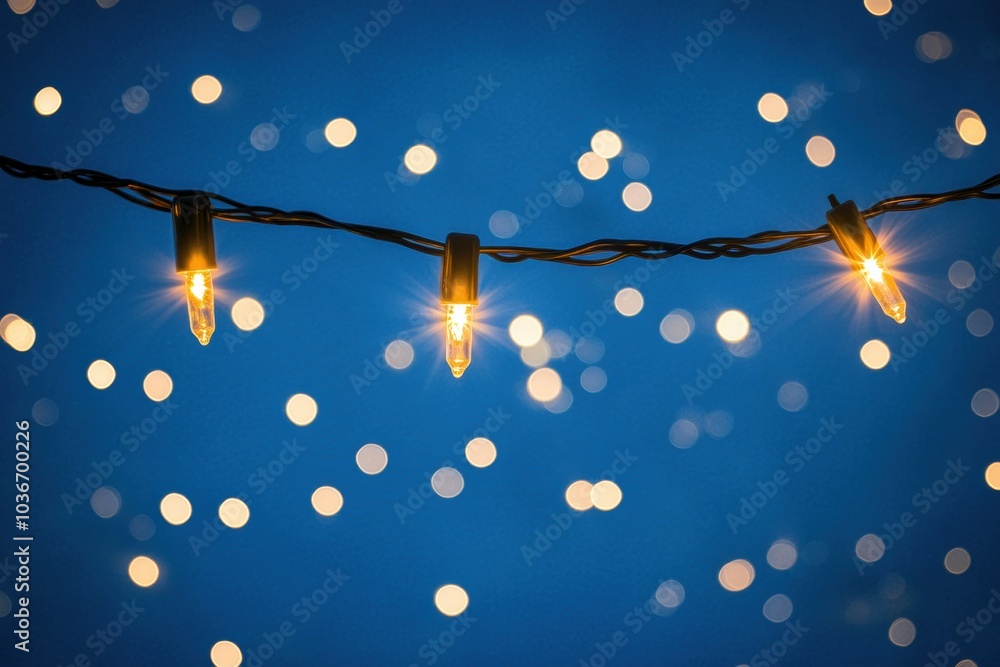 Aufkleber the vast night sky shines brightly with stars, enhanced by sparkling abstract christmas lights that 