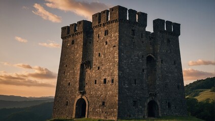 The archer tower stands as a reminder of the past's enduring legacy and strength