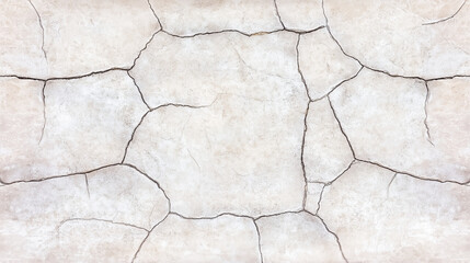 Obraz premium High quality texture for detail design use - clear 8k hyper realistic intricate pattern on flat, even surface - cracked concrete bright white grey cement wall