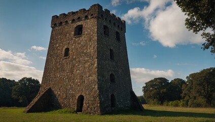 Obraz premium The archer tower stands proud against the elements