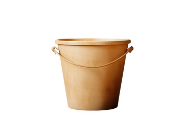 Isolated Sand Bucket Perfect for Beach-themed Projects and Summer Activities with Transparent Background