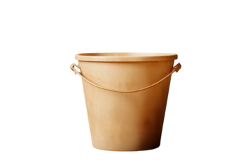 Isolated Sand Bucket Perfect for Beach-themed Projects and Summer Activities with Transparent Background
