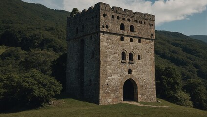 The archer tower stands resilient against the challenges of time and nature