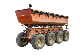 A Detailed Image of a Flow Studio Seeder Isolated on transparent Background for Agricultural Use and Design Inspiration