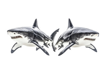 Stunning Isolated Image of Sharks on a transparent Background for Educational or Marketing Purposes