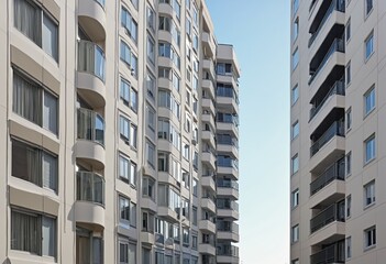 Fototapeta premium Sky-high Luxury Living: The Urban Metropolis Condominiums