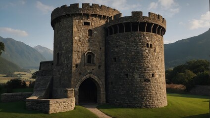 The archer tower stands strong against time's passage